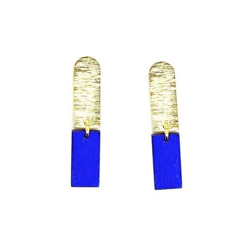 Chrissy Earrings in Blue
