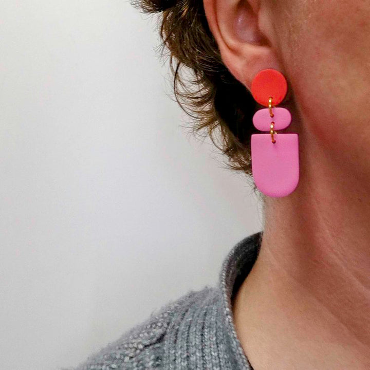 Drift Watermelon Pink Earrings