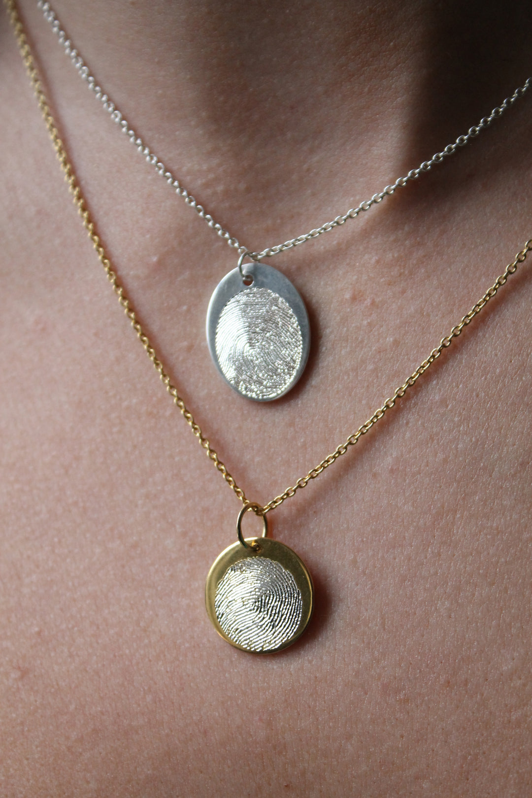 Engraved Fingerprint Pendant