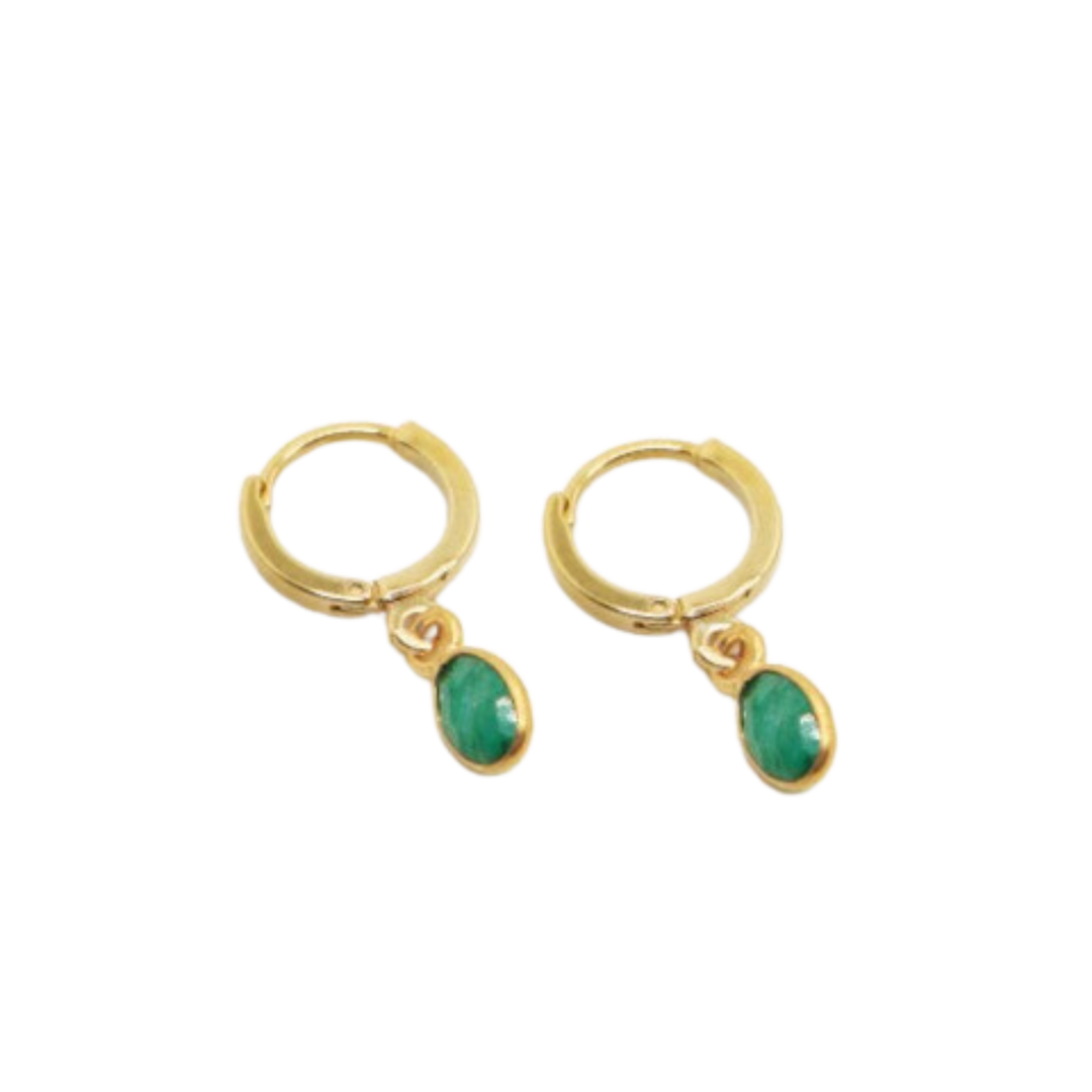 Gaia Emerald Earrings