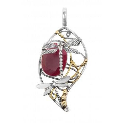 Bullrush Pendant in various gemstones