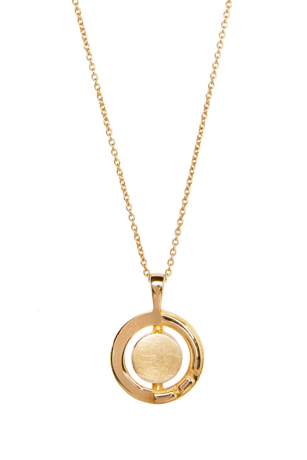 Uru Pendant necklace in gold vermeil- Gallardo & Blaine Designs