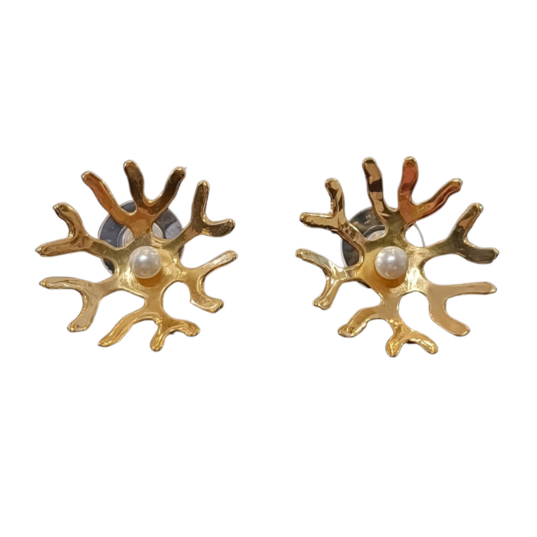 Kintsugi "Imperfect" Gold Bowl Earrings