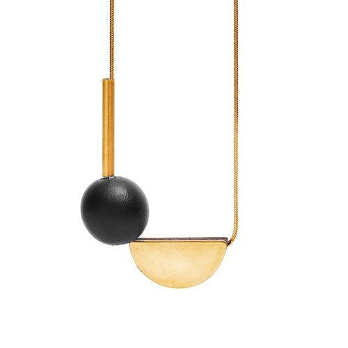 Multishape Necklace in Black