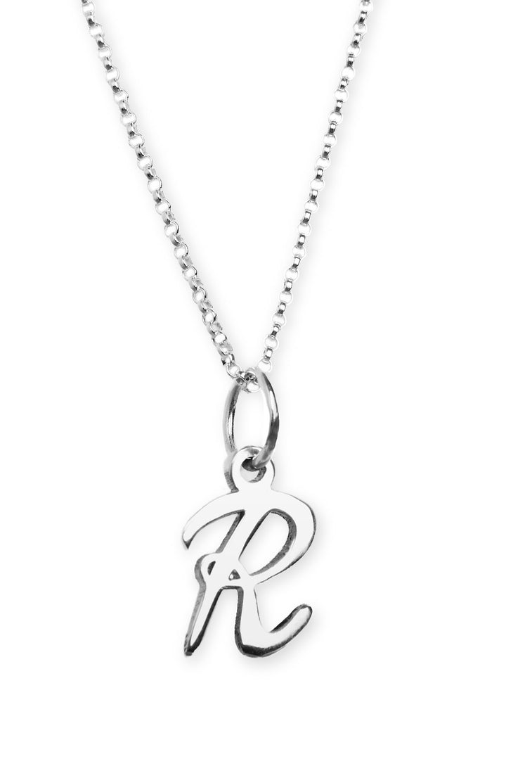 Silver Initial Pendant