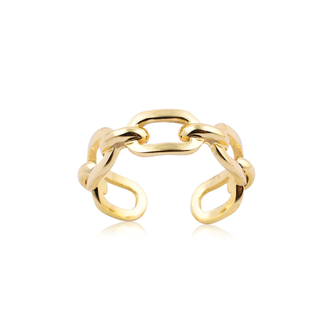 Gold Plate Chain Ring