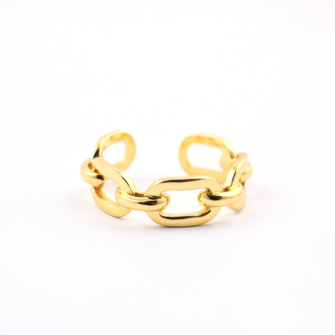 Gold Plate Chain Ring