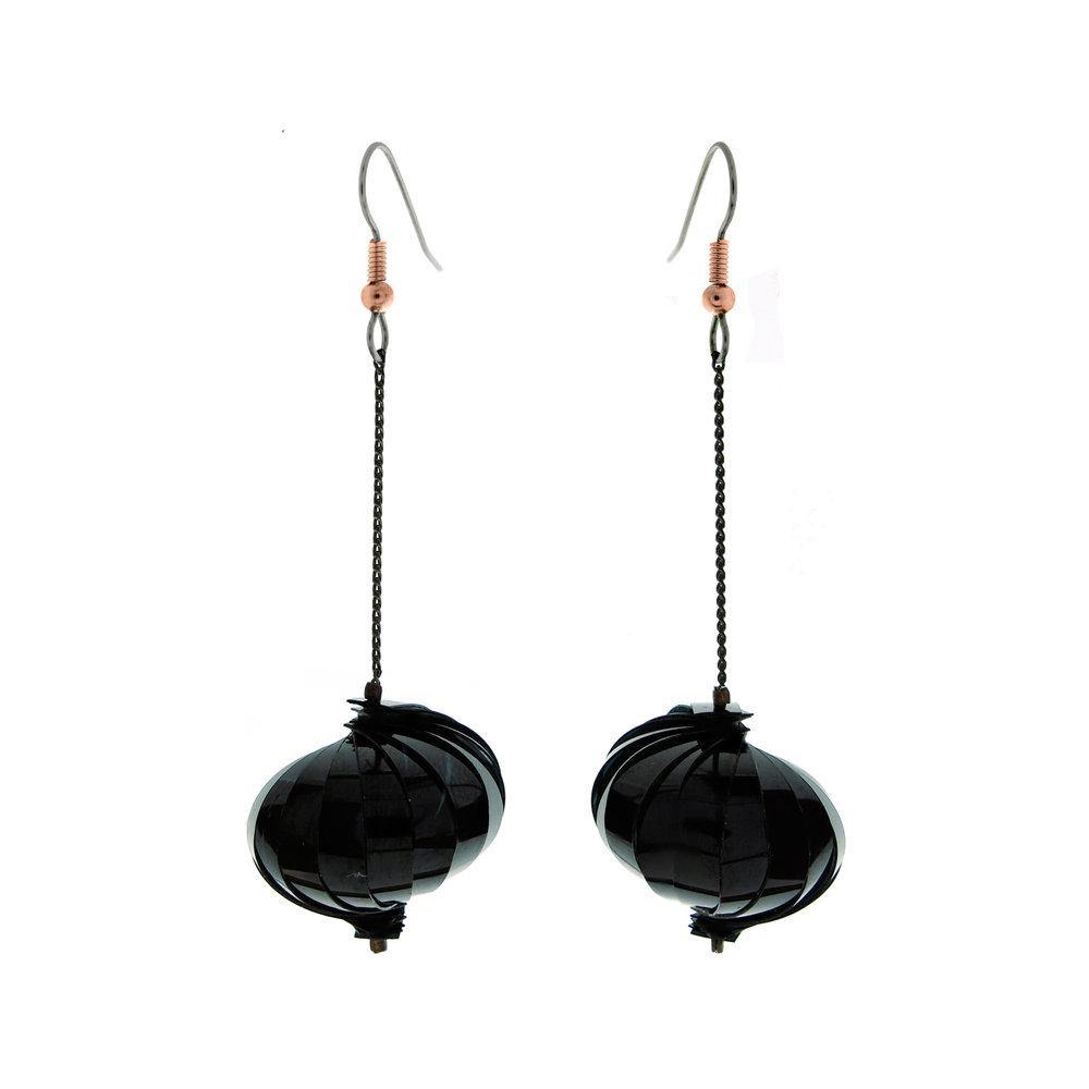 Lantern Earrings Black - The Collective Dublin