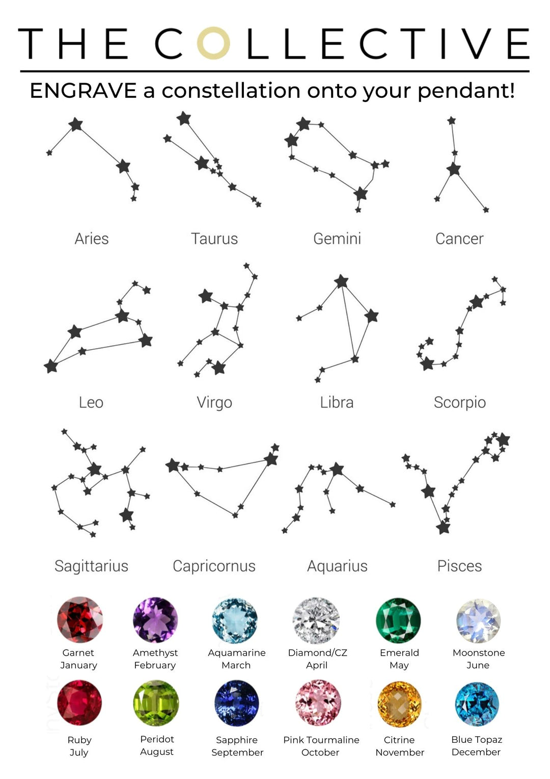 Constellation Symbol Pendant