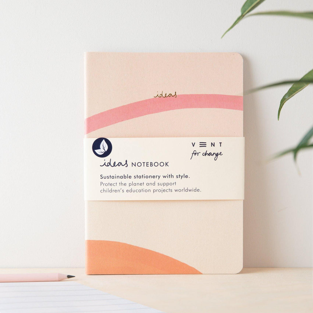 Recycled Soft Cover A5 Notebook – Ideas Cream - The Collective Dublin