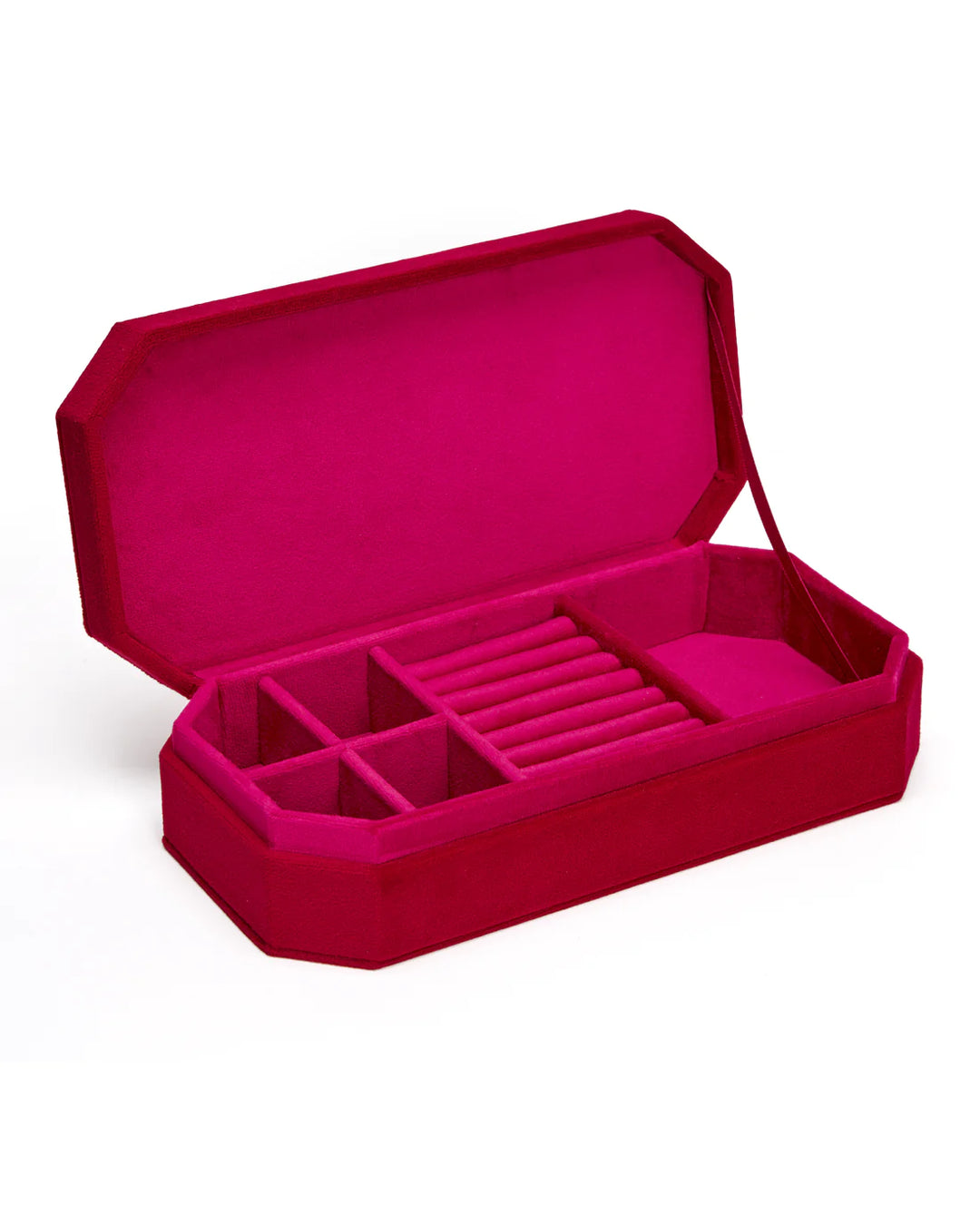 Luxurious Red Velvet Jewellery Box