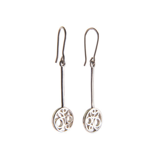 STERLING SILVER FLOW LONG EARRINGS - The Collective Dublin