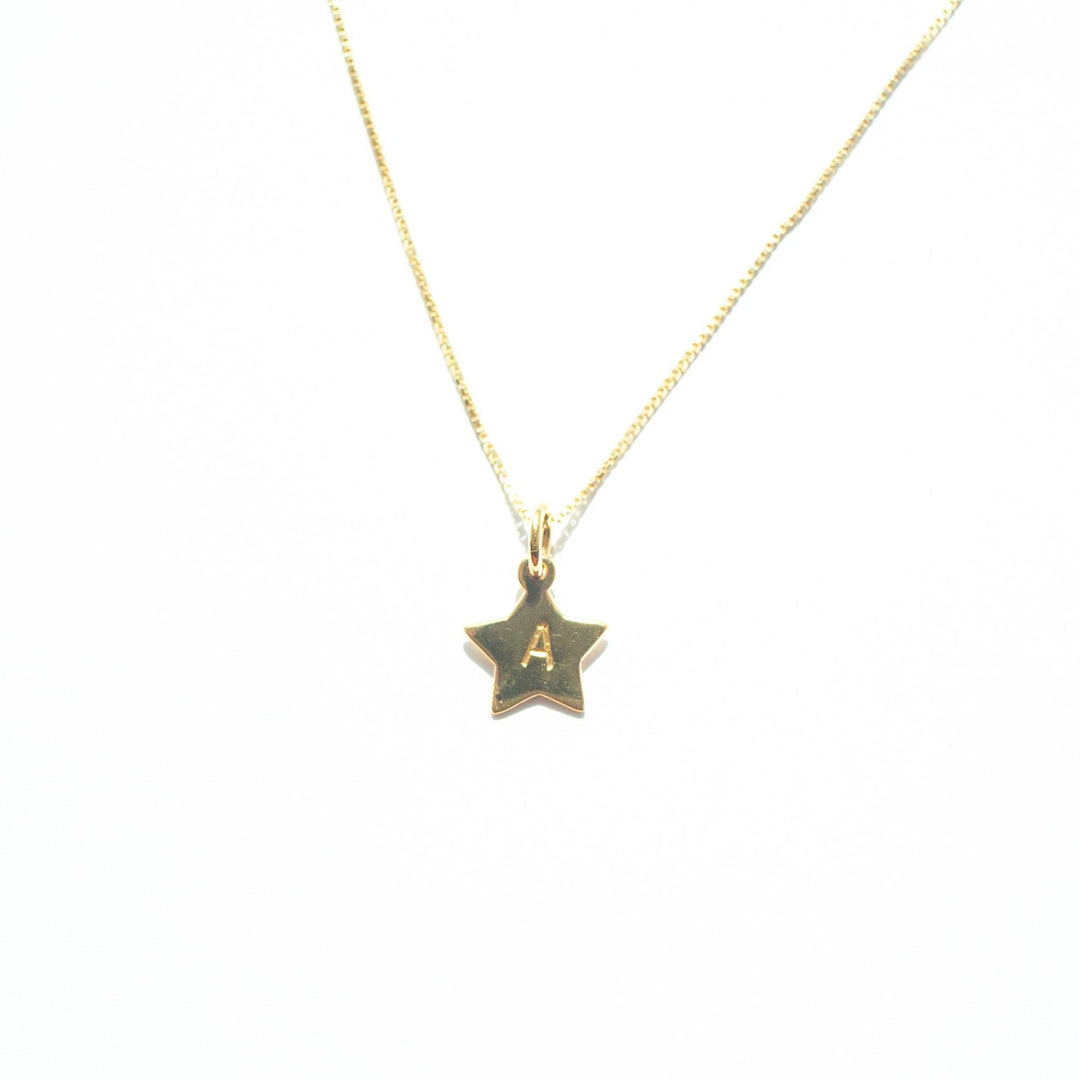 Personalised Small Star Charm in Gold - The Collective Dublin
