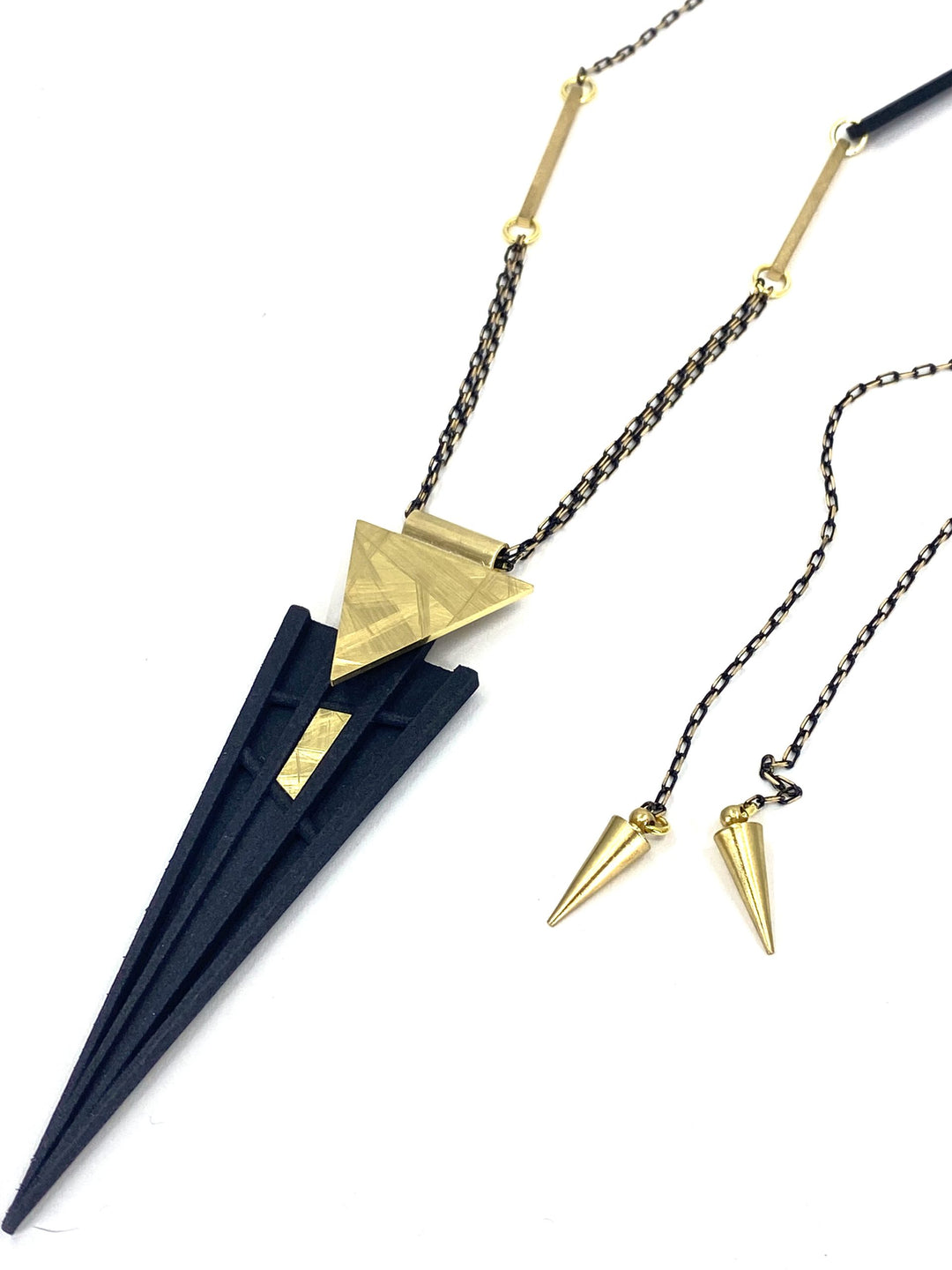 Vibe Long Triangle Necklace