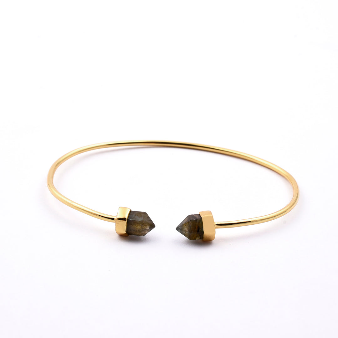 Labradorite Gold Bracelet