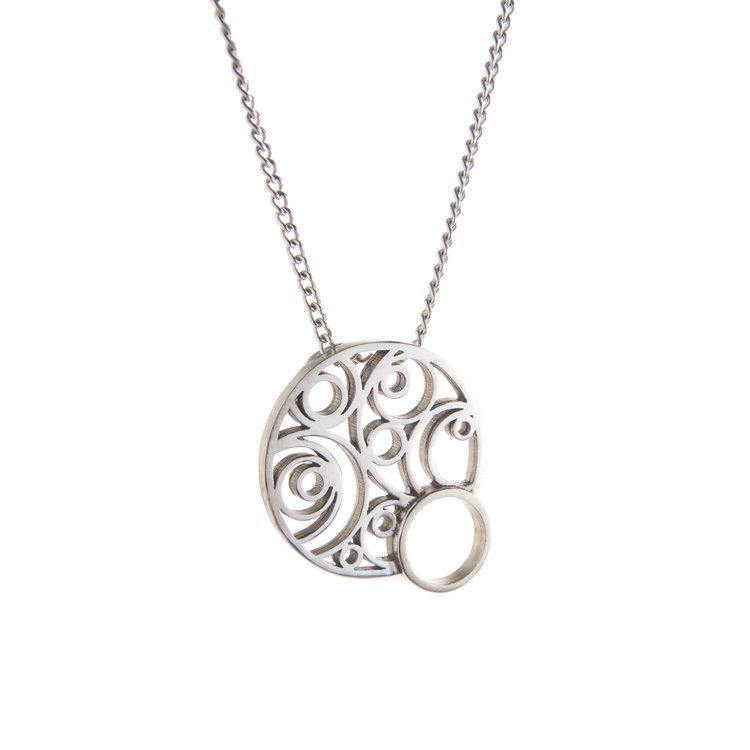 Flow Silver Pendant - Miriam Wade Silver necklace