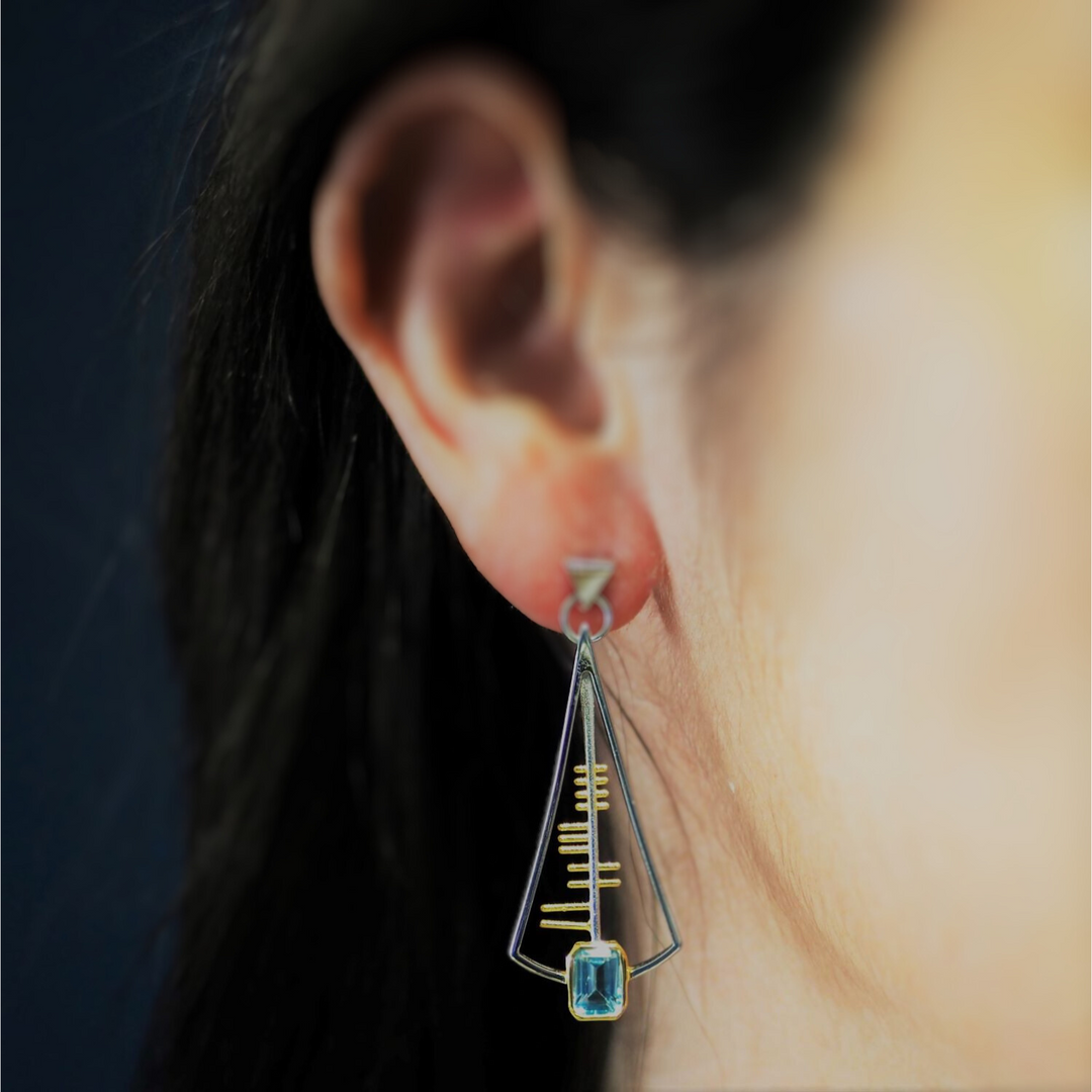 Adeline Earrings in various gemstones