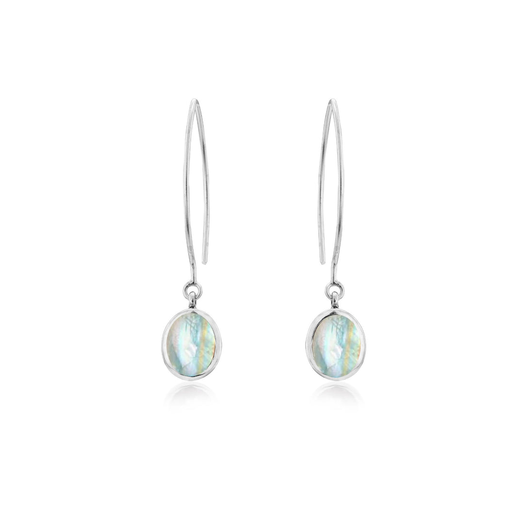 Dew Drop Earrings in moonstone-Gallardo & Blaine Designs