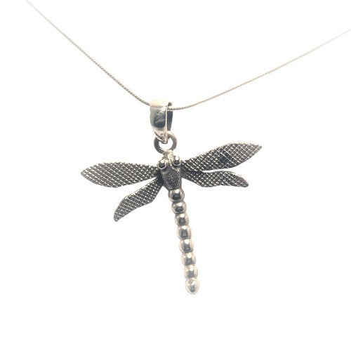 Wildlife Pendant - Large Dragonfly With Chain