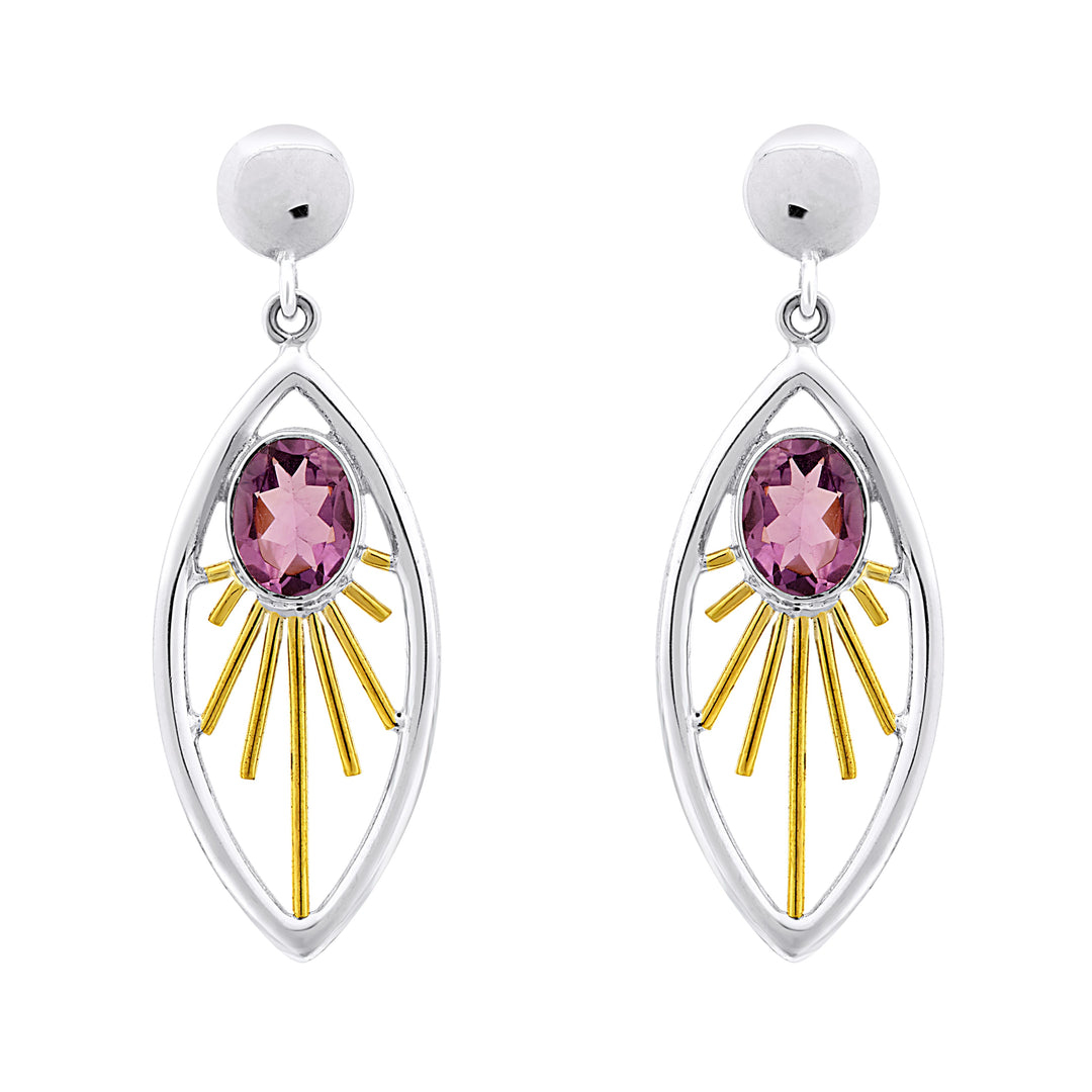 Goddess Earrings in amethyst-Gallardo & Blaine Designs