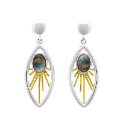 Goddess Earrings in labradorite-Gallardo & Blaine Designs
