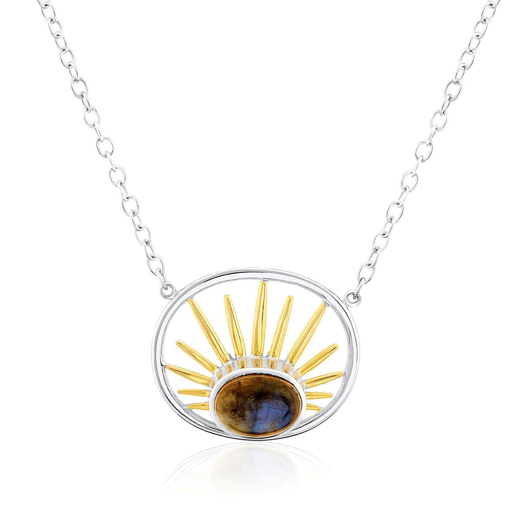Goddess Necklace Small in Labradorite - Gallardo & Blaine Designs