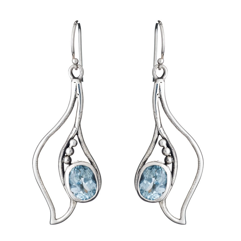 Iris Earrings in silver-Gallardo & Blaine Designs