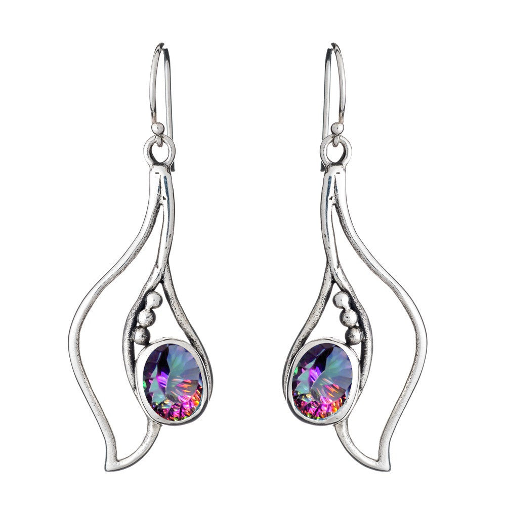 Iris Earrings in various gemstones
