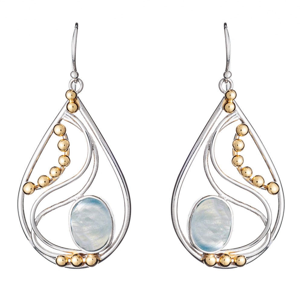 Phoenix Earrings in moonstone-Gallardo & Blaine Designs