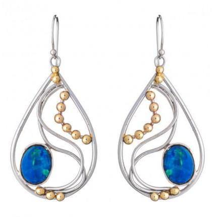 Phoenix Earrings in Opal - Gallardo & Blaine Designs
