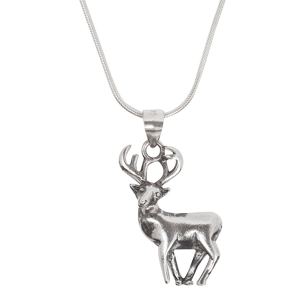 Wildlife Pendant - Stag With Chain