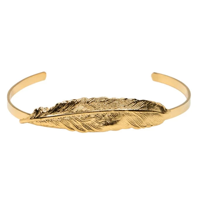 Small Feather Bracelet Gold