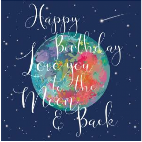 The Collective Dublin - Home to Irish Design - Card Boutique : Happy Birthday - Love You To The Moon And Back