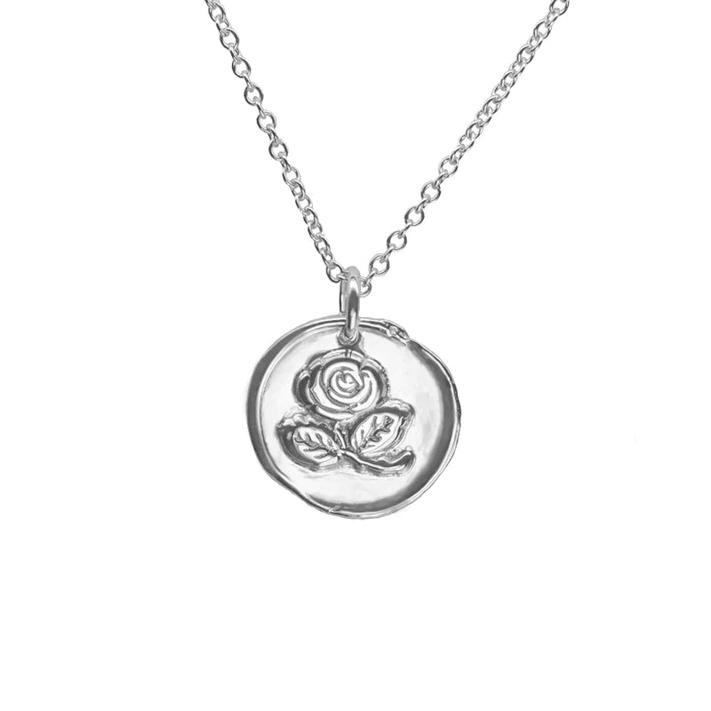 The Irish Rose Necklace Silver